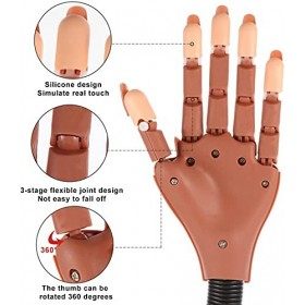 Faux ongles flexible et mobile - Outil de manucure idéal pour la pratique de la manucure.