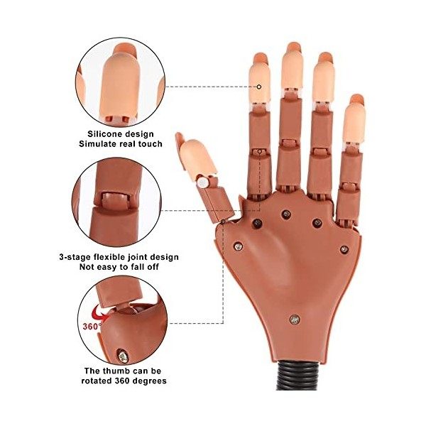Faux ongles flexible et mobile - Outil de manucure idéal pour la pratique de la manucure.