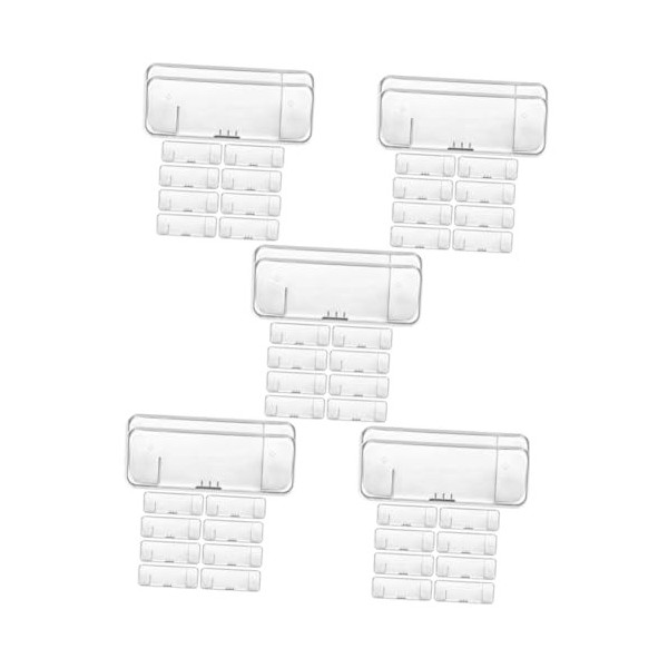 FRCOLOR Lot de 50 boîtes de rangement pour rasoirs portables - Récipients en plastique transparent - Étui à rasoir - Support 