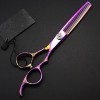 Ciseaux de coupe de cheveux, 6 pouces haut de gamme professionnel 440c violet prune coupe ciseaux de cheveux coupe barberthin