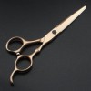 Ciseaux de coupe de cheveux, 6 pouces professionnels 440c en acier rose or bambou ciseaux à cheveux coupe barbier coupe de ch