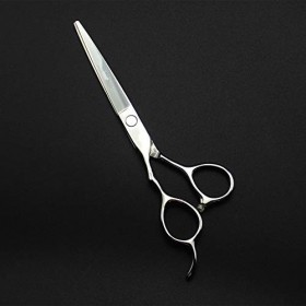 Ciseaux de coupe de cheveux, 5,5/6 pouces Professionnel 440c Argent Ciseaux de cheveux coupés à gauche Coupe de cheveux de ba...