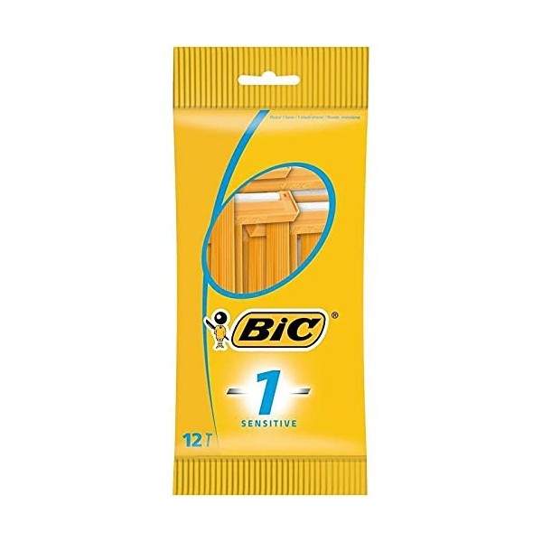 BIC - Rasoirs Jetables Homme 12 Rasoirs - Lissez votre peau en douceur - Lot De 4