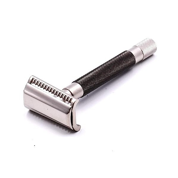 Parker Safety Razor Rasoir de sécurité semi-incliné de qualité supérieure - Or rose