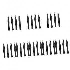 DOITOOL 32 Pcs Pinces À Sourcils Outils Extension De La Pointe Incarnée Outil À Sourcils En Acier À La Maison Pince À Épiler 