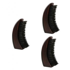 minkissy Lot de 3 peignes à moustache en bois pour homme - Brosse à barbe - Brosse à barbe de sanglier - Outil de coiffage de