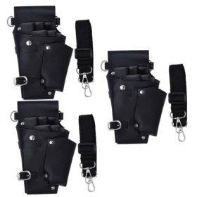 POPETPOP 3 Pcs Fanny Pack À Ciseaux Outils De Barbier Ceinture Pinceau De Maquillage À Cisailles Porte-Ciseaux Pour Coiffeurs