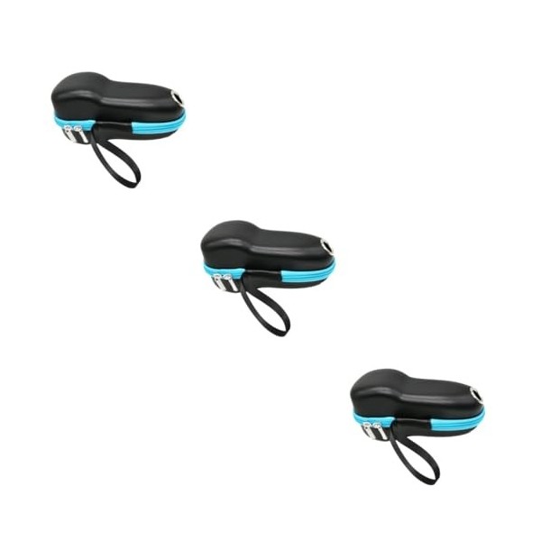 FRCOLOR Lot de 3 rasoirs électriques - Sac portable pour rasoir de voyage - Rasoir électrique de voyage - Boîte de rangement