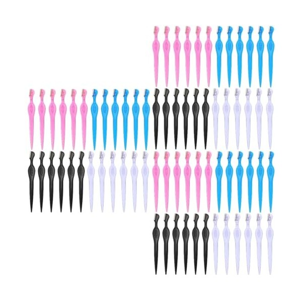 minkissy 72 Pcs Grattoir À Sourcils Costumes Pour Femmes Rasoir Pour Femme Kit De Voyage Pour Femmes Rasoir À Sourcils Rasoir