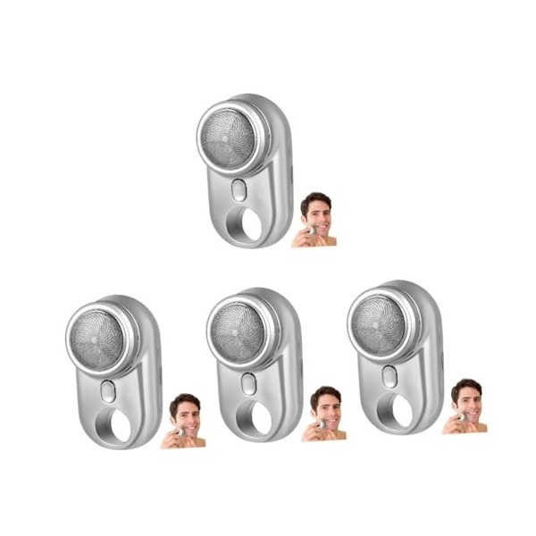 FRCOLOR Rasoir Électrique 2 Pièces Rasoir Électrique Rasoir Portable Pour Hommes Mini Rasoir Portable Rasoir Électrique Recha