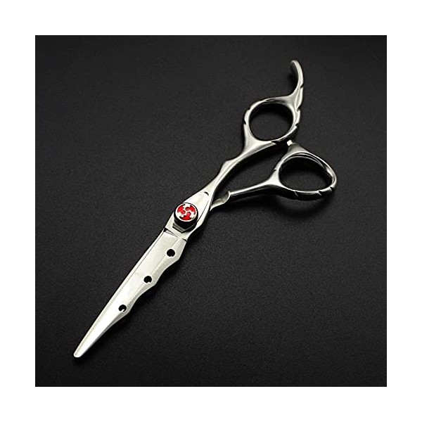 Ciseaux de Coupe de Cheveux, Professionnel 440c Acier 6 Ciseaux à Cheveux Coupe mate Coupe Outils de Coiffeur Coupe de Che