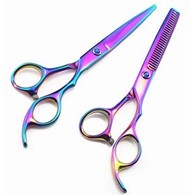 Ciseaux de coupe de cheveux, ensemble de ciseaux à cheveux professionnels de 6 pouces, ciseaux de coupe, ciseaux amincissants...