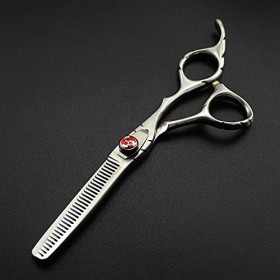 Ciseaux de Coupe de Cheveux, Professionnel 440c Acier 6 Ciseaux à Cheveux Coupe mate Coupe Outils de Coiffeur Coupe de Che Ra...