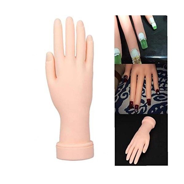 1pc Nail Art Kit pratique Nail Trainning pratique main ongles Affichage manucure alimentation professionnelle main pour Manne