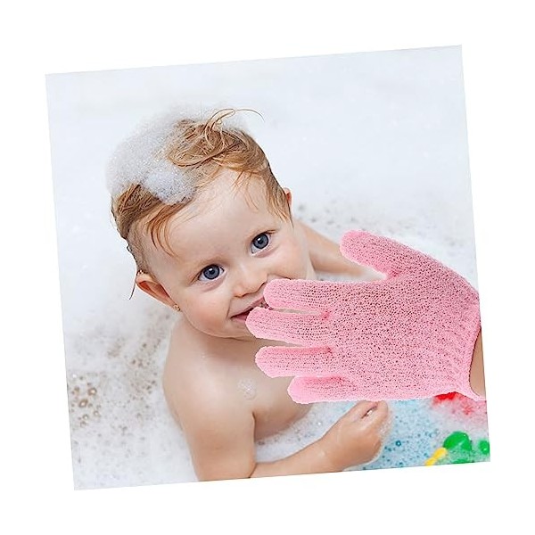 Beaupretty 70 Pièces Gants De Bain À Cinq Doigts Laveur De Visage Gommage Pour Le Visage Mitaines De Bébé Gant De Brosse Pour