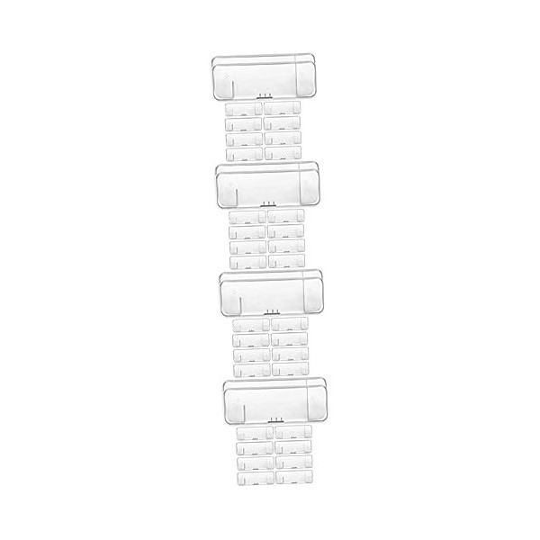 FOMIYES 40 Pièces Boîte De Rangement Pour Rasoir Étui Pour Rasoir Conteneur De Rasoir En Plastique Étui De Rasoir Portable Po