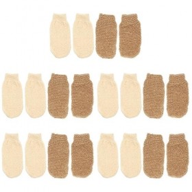 FRCOLOR Serviette De Bain Gants De Bain En Lin 20 Pièces Éponge De Bain Gant Exfoliant Confortable Filet À Bulles Pour Le Cor
