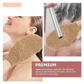 FRCOLOR Serviette De Bain Gants De Bain En Lin 20 Pièces Éponge De Bain Gant Exfoliant Confortable Filet À Bulles Pour Le Cor