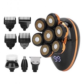 Rasoir électrique 5 en 1, rasoir électrique étanche IPX7 4 peignes de guidage pour hommes pour le toilettage des cheveux