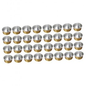 Beatifufu 50 Pièces Maison Mini Bol Cire Mélange Pour Doré Fondre Récipient Chaud Pratique Feuille DAluminium Haricot Dur Ou
