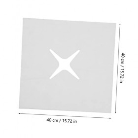 minkissy 300 Pièces Housse DOreiller Jetable Table De Massage Du Visage Fournitures De Couverture De Visage Trou De Massage 