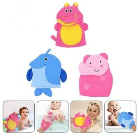 Beavorty 15 Pcs Animal Serviette De Bain Filles Gant Accessoires De Bain Pour Accessoires Pour Filles Mitaines De Bain Gants 