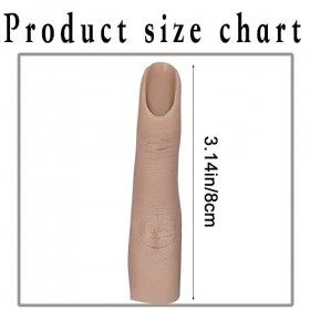 Faux Doigt en Silicone Acrylique Manucure Manipulation Manivelle Modèle de Doigt pour Pratique Nail Art Techniques