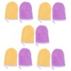 minkissy 12 Pcs Gants Démaquillants Gants De Serviette pour Le Visage pour Le Nettoyage Débarbouillettes De Maquillage Gants 