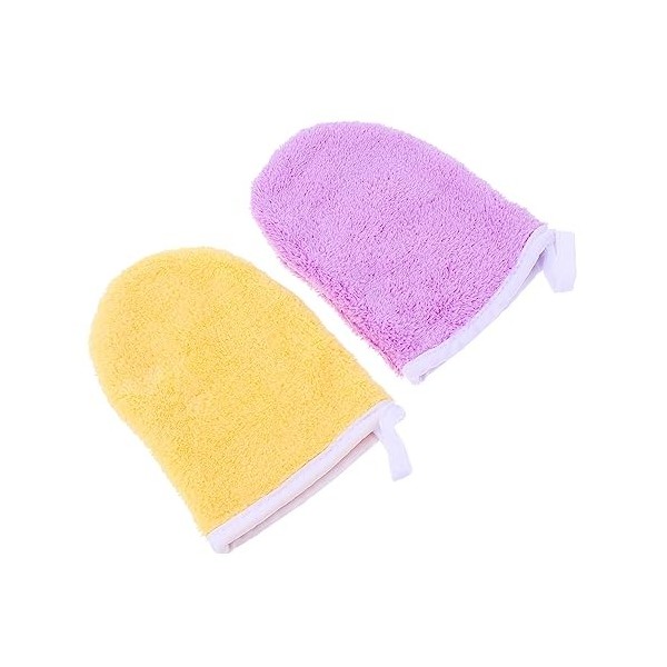 minkissy 12 Pcs Gants Démaquillants Gants De Serviette pour Le Visage pour Le Nettoyage Débarbouillettes De Maquillage Gants 