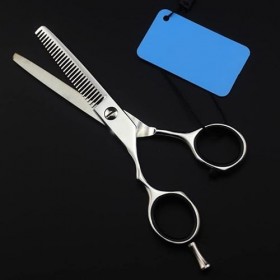 Ciseaux de coupe de cheveux, 5,5 pouces Ciseaux à cheveux professionnels pour main gauche coupant des ciseaux de salon de coi...