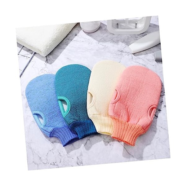 FRCOLOR 40 Pièces Gants Exfoliants Éponges À Récurer Éponges Naturelles Éponge De Bain Naturelle Gants De Douche De Bain Gant