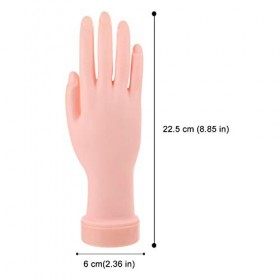 Lurrose 2Pcs Modèle de Pratique de La Main Des Ongles Modèle de Manucure Des Mains Et Des Pieds de Mannequin pour La Pratique