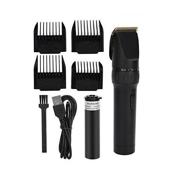 Kit de Tondeuse de Barbe de Cheveux de Tondeuse de Coiffeur, Tondeuses de Coupe de Moustache de Rasoir Rechargeable, Outils d