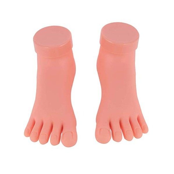 WPY Faux Silicone Pieds Modèle Le modèle Droit Pied Gauche Modèle Flexible Mobile Souple Silicone Prothèse Outil de Manucure 