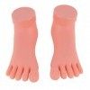 WPY Faux Silicone Pieds Modèle Le modèle Droit Pied Gauche Modèle Flexible Mobile Souple Silicone Prothèse Outil de Manucure 