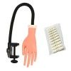 minkissy 200 Pcs Manicure Practice Prosthetic Hand Nail Set Tool Maniquin Fake Hand For Nail Manicure Nail Finger Model Fake 