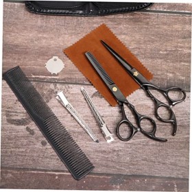 Yardwe Ensemble Noir Tondeuses De Barbier Ensemble De Peigne Ensembles Assortis Pour Outil De Coupe De Cheveux Clips De Parti