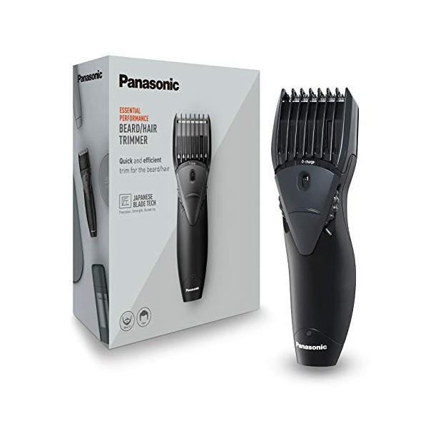 Panasonic - Personalcare ER-GB36-K503 | Tondeuse 2 en 1 - Barbe et cheveux 13 réglages 4 Accessoires 40 min dautonomie Charg