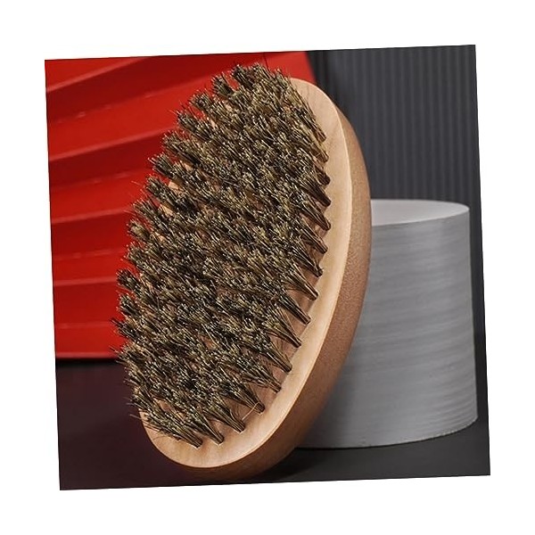 Beavorty 10 Pièces Brosse À Barbe Peigne En Bois De Poche Peigne À Barbe Portable Brosse À Cheveux En Poils De Sanglier Bross