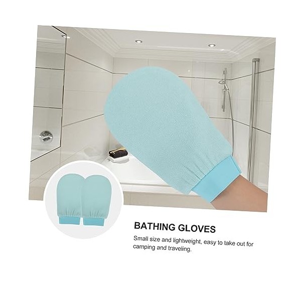 FOMIYES 14 Pièces Gants De Bain Serviettes Pour Spa Serviettes Serviette Luffa Naturel Éponge Gant De Douche Gants De Gommage