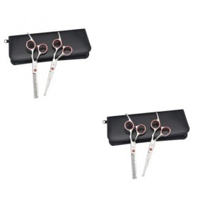 minkissy 2 Pièces Ciseaux De Costume Pour Tondeuses Professionnelles Pour Barbiers Ciseaux À Dents De Cheveux Ciseaux De Coif