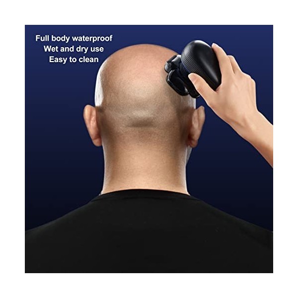 Tondeuse électrique, tondeuse à cheveux étanche sans fil 3D tête flottante USB rechargeable charge plus rapide pour salon pou