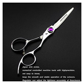 Ciseaux pour coupe de cheveux Ciseaux de barbier en acier inoxydable, ciseaux de coiffure professionnels de 6 pouces, ciseaux