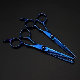Ciseaux de coupe de cheveux, acier professionnel 440c 6 pouces 5 couleurs, ensemble de ciseaux à cheveux, outils de barbier, ...