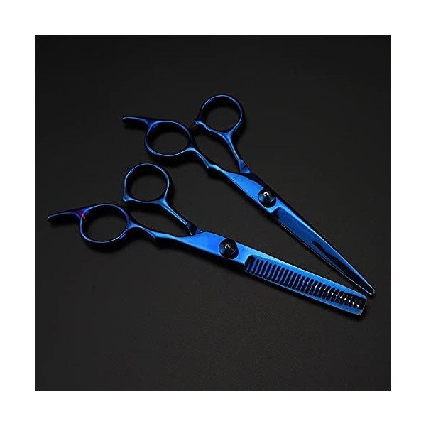 Ciseaux de coupe de cheveux, acier professionnel 440c 6 pouces 5 couleurs, ensemble de ciseaux à cheveux, outils de barbier, 