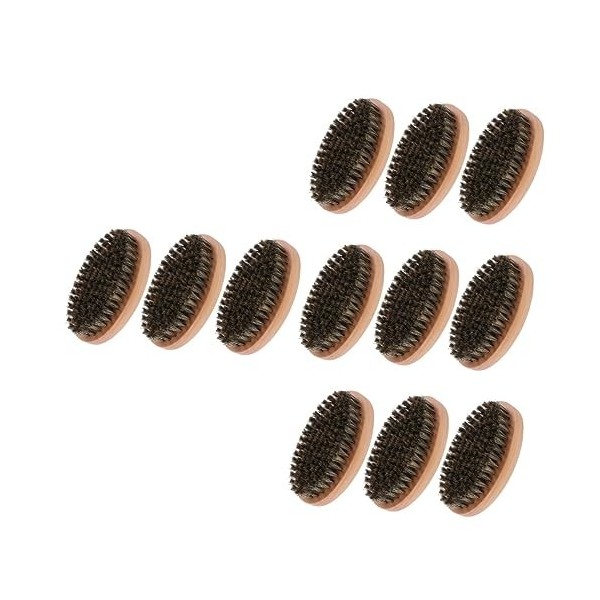 FOMIYES 12 Pièces Brosse À Barbe Accessoires De Voyage Outils En Bois Accessoires DAllaitement Brosse En Poils De Sanglier E