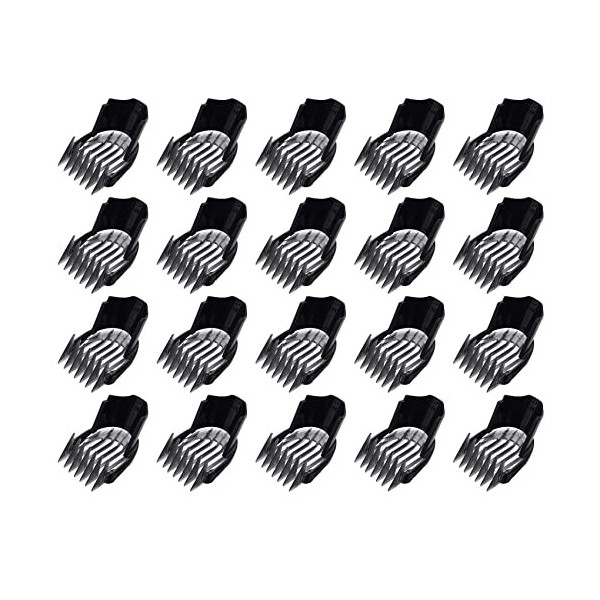 jklashfi Lot de 20 peignes pour tondeuse à cheveux 3-21 mm QC5010 QC5050 QC5053 QC5070 QC5090