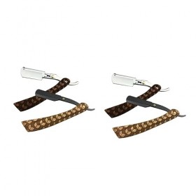 FRCOLOR Rasoir Homme Manuel 4 Pièces Hommes De Rasoir Métal Rasoir Métal Rasage Rasoir Manuel Rasoir Pour Hommes Sûr Rasoir M