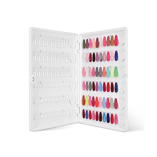 Nail Affichage Graphique Couleur, 120 Colores Présentoir Couleur Ongles, Modèles de Présentation pour Nail Art, Professionnel