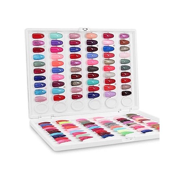 Nail Affichage Graphique Couleur, 120 Colores Présentoir Couleur Ongles, Modèles de Présentation pour Nail Art, Professionnel